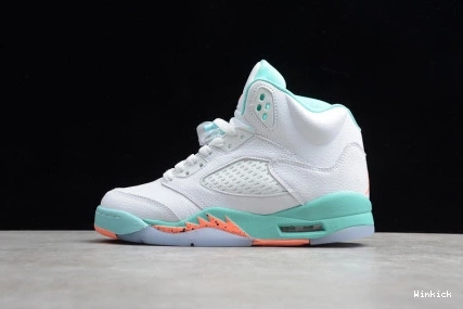 RETRO 5 'LIGHT AIR 440892-100 AQUA' GS JORDAN 0811